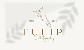 logotipo dibujado a mano con elementos florales botánicos con flores silvestres y hojas. logo para spa y salón de belleza, boutique, tienda orgánica, boda, diseñador floral, interior, fotografía, cosmética. vector