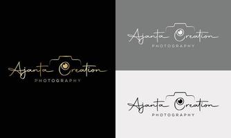 Camera photography logo icon vector template