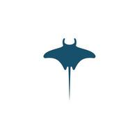 Stingray icon logo design concept template illustrtation vector