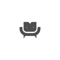 Furniture logo icon vector flat design