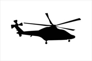 Helicopter Icon. Helicopter vector illustration in black vector graphic. Helicopter icon. Air, helicopter, transport icon, flat design. Silhouette of military helicopter vector. Vector EPS 10