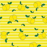 seamless pattern with lemons vector