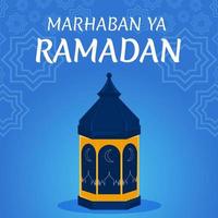 Marhaban Ya Ramadan Vector Background