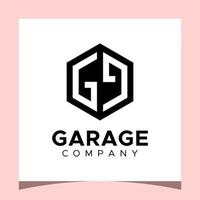 Creative Logo Letters GG Hexagon Monogram Logo Design vector