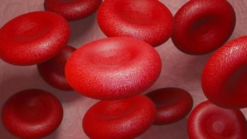 los glóbulos rojos se coagulan. concepto abstracto científico y médico. la sangre para proteger el cuerpo, renderizado 3d foto