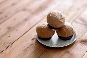 Bread is placed on the table in the morning of every day, ready to eat concept food with copy space. photo