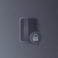 secure payment with card vector icon