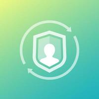 user privacy and security vector icon