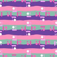 Creative shape seamless pattern. Creative various doodle shapes background. vector