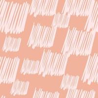 Brushstrokes and thin stripes seamless pattern. Cross Hatching endless background. Grunge backdrop. vector