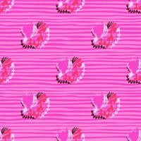 Vintage flowers and leaves seamless pattern. vector