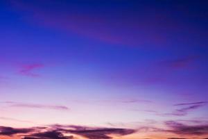 Blue sky background with beautiful clouds photo