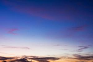 Blue sky background with beautiful clouds photo