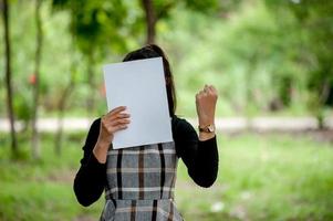 Hand and book of young women Is reading books for education Education concept photo