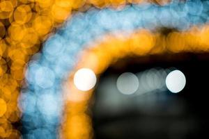 Bokeh circle, beautiful abstract colors for Christmas background - pictures photo