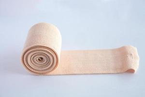 elastic bandage on the white background photo