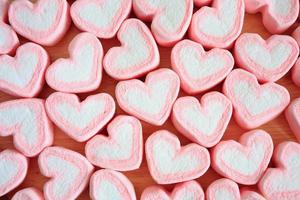 heart shape marshmallow for valentines background