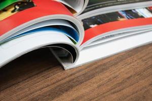 Stack of magazines photo