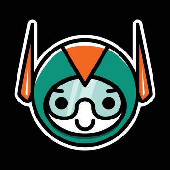 Superhero game icon with simple and unique style vector