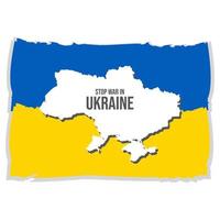 Independence day of Ukraine. Abstract creative painted grunge brush flag background. Flag of Ukraine on an isolated solid background