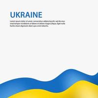 ukraine conflict wit russia. flag and map brush illustration vector