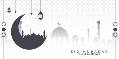 vector premium de plantilla de tarjeta de felicitación eid mubarak