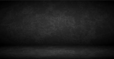 Black wall in dark studio, web background template - Vector