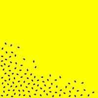 Abstract bright yellow watermelon background with seeds - Vector