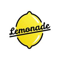 logo template, symbol, icon with lemon shape. logo for lemonade seller. vector