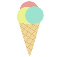 Summer ice cream. vector