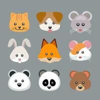 Vector Animals Dogs Cats White Bears Pandas Rats Rabbits Foxy Dogs