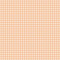 Gingham pattern seamless Plaid repeat vector in orange and white. Design for print, tartan, gift wrap, textiles, checkered background for tablecloth