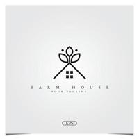 farm house Logo design logo premium elegant template vector eps 10