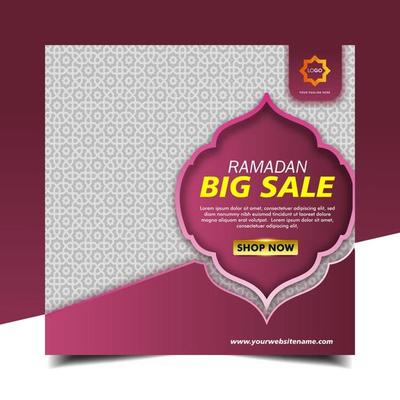 Ramadan sale social media template. ramadan super sale, mega sale and big sale