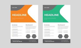 Headline Flyer template Design, Abstract Geometric Business vector Template for Flyer, Vector Flyer Design for Business.