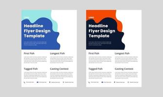 flyer design template. business flyer design template. corporate poster leaflet design. promotional flyer design vector