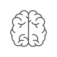 cerebro icono signo símbolo logotipo vector