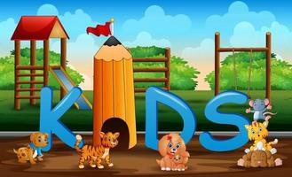 Cartoon some animals in the children's playground 6732202 Vector Art at Vecteezy Cartoon some animals in the children's playground 6732202 Vector Art at Vecteezy
