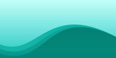 Abstract wave Green vector