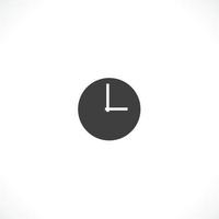 Clock icon. Time symbol flat style vector