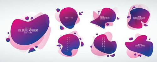 Abstract futuristic tag shape design of technology artwork decorative set. illustration vector eps10