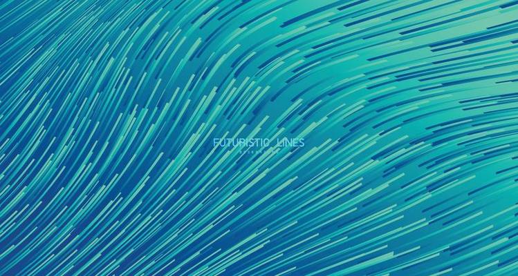 Abstract gradient green lines pattern wavy tech design artwork background. illustration vector eps10