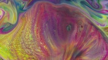 Abstract Colorful Color Ink Liquid Explode Diffusion Pshychedelic Paint Blast Movement. video