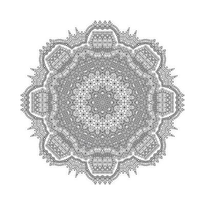beautiful line art mandala design