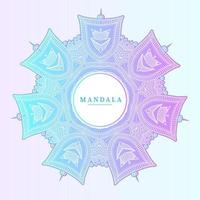 elegante vector de mandala degradado para el diseño