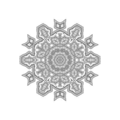 elegant line art mandala vector for design