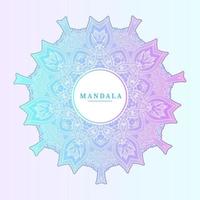 hermoso vector de mandala degradado para el diseño