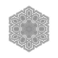 beautiful line art mandala vector