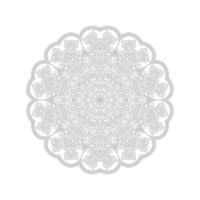 hermosa línea arte mandala vector