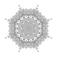 hermoso vector de mandala de arte de línea para el diseño